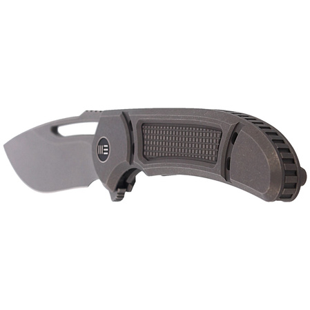 WE Knife Minax Gray Titanium, Gray Stonewashed CPM 20CV by Ferrum Forge (2007B)