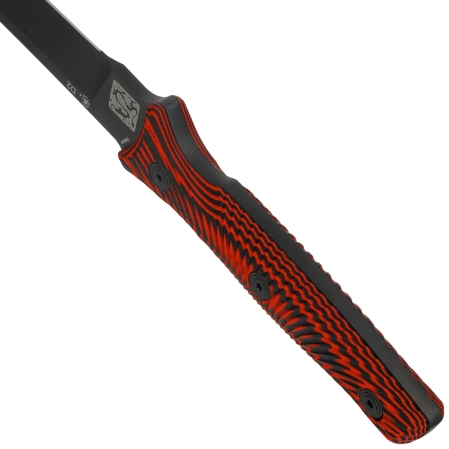 Spartan Blades Ronin Torii Knife Black/Red G10, Black D2 by Tu Lam (SBBL4BKRD)