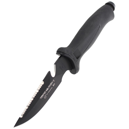 FOX Tekno Military 2 Black / Black Blade diving knife (641)