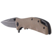 Nóż FoxEdge Mandatory Fun G10 Coyote Tan, Stone Washed PVD by Russ Kommer (FE-025)