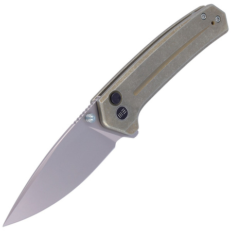 Nóż WE Knife Culex Green Titanium, Silver Bead Blasted CPM 20CV (WE21026B-5)