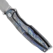 Remette RT-Cool Whale Knife Lightning Pattern Titanium, Manual Fine Grinding Pearlescent M390 (RTCL-T3)