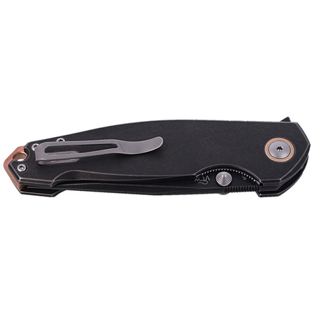 Viper Katla DSW Titanium, Dark Stonewashed M390 by Jasper Voxnæs Knife (V5984TI)