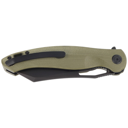 Nóż składany Kubey Drake Green G10, Dark Stonewashed 14C28N by Maksim Tkachuk (KB239F)