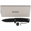 LionSteel ROK Knife Black Aluminum, Black M390 by Molletta (ROK A BB)