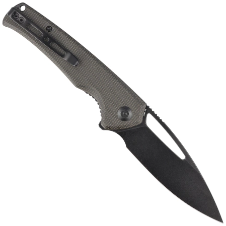 Nóż składany Sencut Mims Dark Green Canvas Micarta, Black Stonewashed 9Cr18MoV (S21013-3)