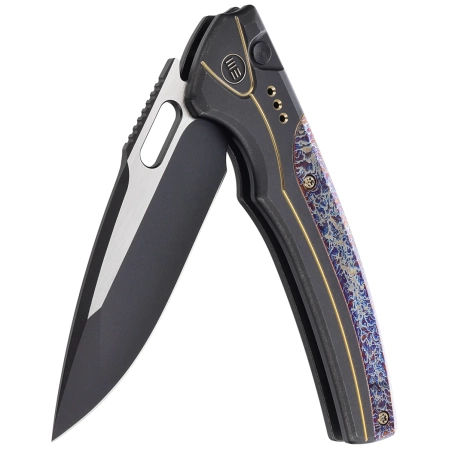 Nóż składany WE Knife Exciton LE No 185/210 Black / Flamed Titanium, Two Tone CPM 20CV (WE22038A-4)