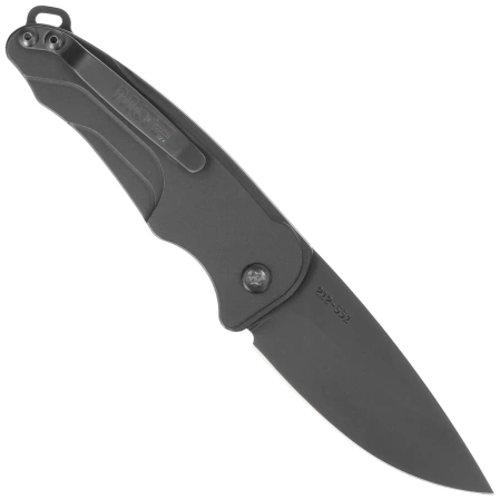 Nóż automatyczny Medford Smooth Criminal Auto Black Aluminium, PVD HW/Clip, Black PVD S45VN by Greg Medford (MKA394PQ-42AB-TPCP-Q4)