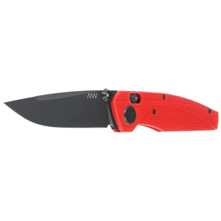ANV A100 BB Knife Red GRN, Black DLC Sleipner (ANVA100-021)