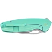 Kubey Tityus KB360B Knife Green Titanium, Bead Blasted 14C28N
