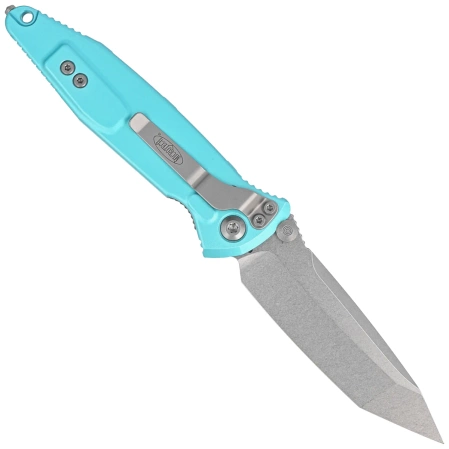 Nóż składany Microtech Socom Elite T/E-M Turquoise Aluminium, Stonewashed M390 by Tony Marfione (161-10TQ)
