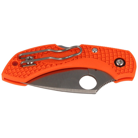 Spyderco DragonFly 2 Lightweight Orange PlainEdge Knife (C28POR2)