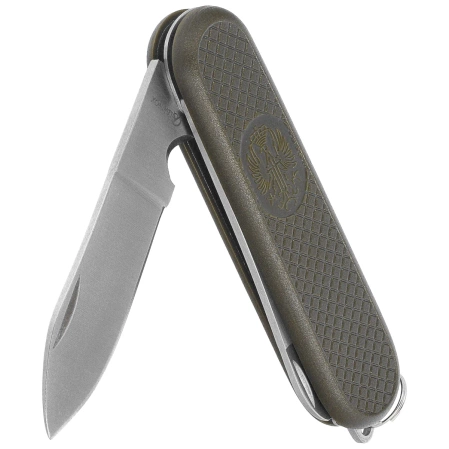 Martinez Albainox 7-Function Pocket Knife, Green Fiber Glass, Mirror 3Cr13MoV (11016)