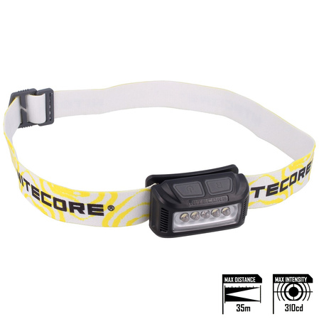 Nitecore NU10 Black flashlight White/Red LED (NU10 BLACK)