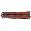 Martinez Albainox Balisong Knife Fine Wood, Damascus (02255)
