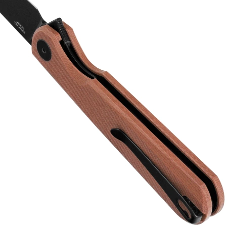 Nóż składany Bestechman Flick Brown G10, Black PVD D2 by Ostap Hel (BMK13G)