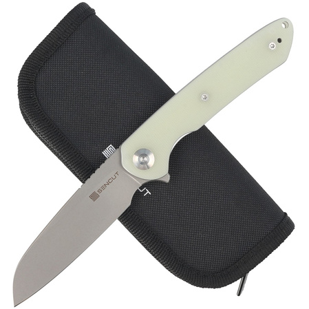 Sencut Kyril Natural G10, Stonewashed 9Cr18MoV by Ferrum Forge Knife Works (S22001-2)