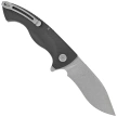Kubey Timberwolf Knife Black G10, Stonewashed 14C28N (KU208D)