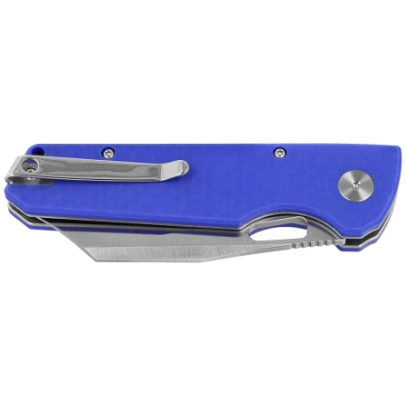 Nóż składany Bestechman Guardian Blue G10 w/ Carbon Fiber Pattern, Satin D2 (BMK11D)
