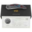 Nóż składany WE Knife Merata LE No 207/310 Titanium / Nebula Fat Carbon Fiber, Hand Rubbed Satin CPM 20CV by Anton Tkachenko (WE22008B-2)