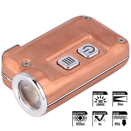 NiteCore TINI CU 380lm, Li-ion Battery / 280mAh keychain flashlight (TINI CU)