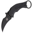 Nóż FOX Karambit Black Bird G10 Black, Black Idroglider by Bastinelli (FX-591)