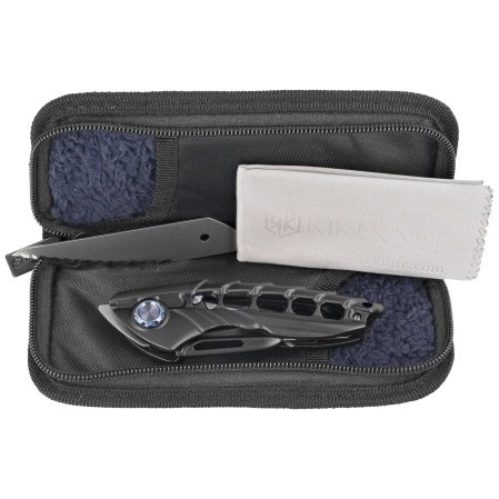 Nóż składany RikeKnife Alien 1 Black DLC Titanium, Satin M390 (RK-Alien1-B)