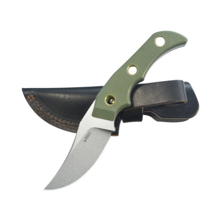 Kubey Blade Hunter Knife Green G10, Beadblasted 14C28N by Mikkel Willumsen (KU375C)