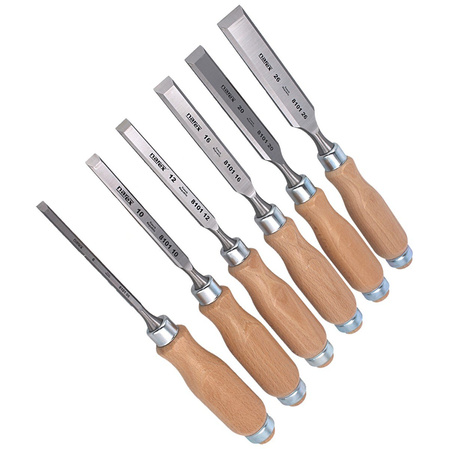 Narex Profi chisel set with side chamfer 6, 10, 12, 16, 20, 26 (853055)