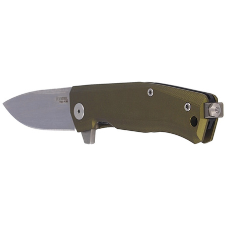 Nóż składany LionSteel Myto Green Aluminium, StoneWashed M390 by Molletta (MT01A GS)