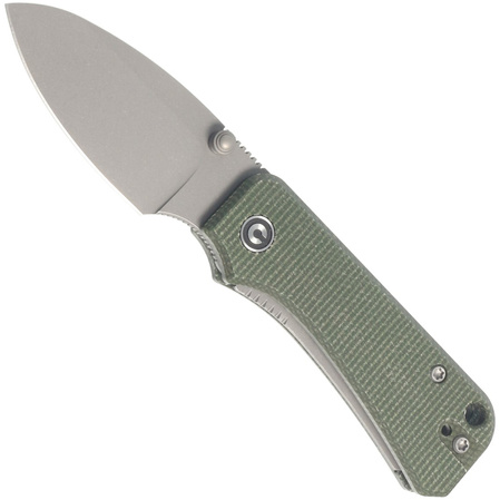 CIVIVI Knife Baby Banter Green Micarta, Gray Stonewashed by Ben Petersen (C19068SB-1)