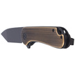 CIVIVI Knife Elementum Flipper Black Brass, Black Stonewashed (C907T-A)