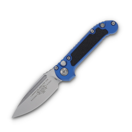 Microtech LUDT Gen III S/E Automatic Knife Blue Aluminum, Stonewashed M390MK by Tony Marfione (1135-10BL)