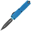 Microtech UTX-85 Gen IV D/E OTF Knife Blue Aluminum, Black M390MK by Tony Marfione (12324-1BL)
