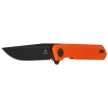 Bestechman Mini Dundee DD Knife Orange G10, Black PVD D2 by Ostap Hel (BMK08C)