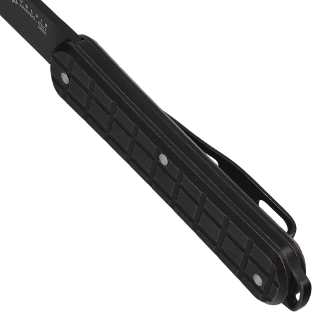 Fox Vulpis 130 LE No 013/250 Pocket Knife Grenade Pattern Black Copper, Black Stonewashed M390 (FX-VPGP130 COB)