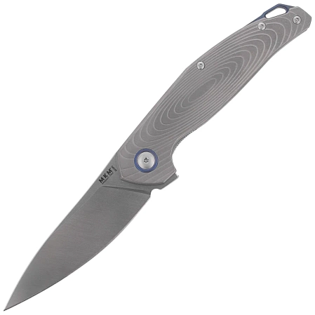 MKM Goccia Knife Bead Blasted Titanium, Satin M390 by Jens Ansø (MKGC-T)