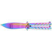 Nóż składany motylek Böker Magnum Balisong Rainbow (06EX401)