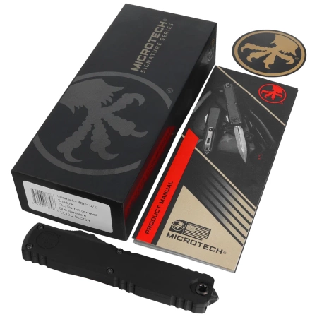 Nóż automatyczny OTF Microtech Ultratech Gen III ZBP D/E Signature Shadow DLC Aluminium, Shadow DLC P/S M390MK by Tony Marfione (1122-2DLCTSH)