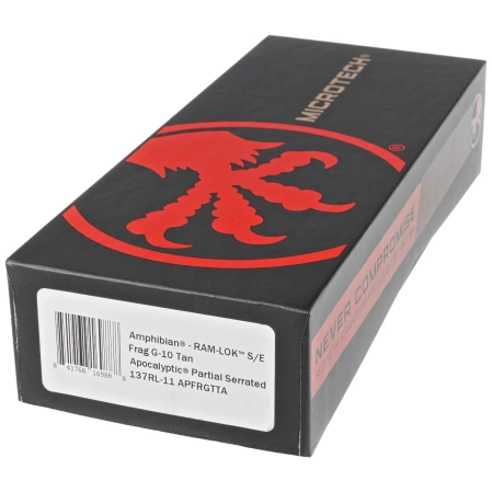 Microtech Amphibian Ram-Lok S/E Frag Tan G10, Apocalyptic P/S M390MK by Tony Marfione (137RL-11APFRGTTA)