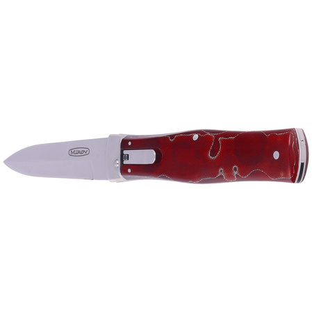 Nóż sprężynowy Mikov Predator Red Raffir, Mirror N690 (241-BRa-1/KP Red)