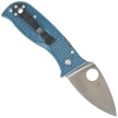 Nóż składany Spyderco Lil' Temperance 3 Lightweight Blue FRN, Satin Plain K390 by Sal Glesser (C69PBL3K390)