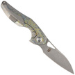 Bestech The Reticulan Neck Knife Grey/Colorful Titanium, Stonewashed/Satin CPM S35VN by Elijah Isham (BT1810E)