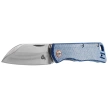 Nóż składany BlackFox Teeny Blue Micarta, Satin D2 (BF-785 MIBL)