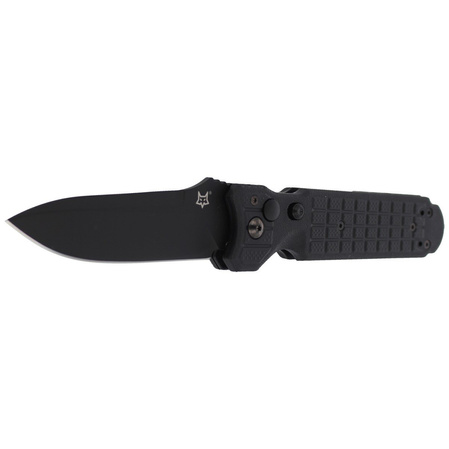Fox Predator II 2F Full Auto Knife Black FRN, Black Idroglider N690Co (FX-448 B)