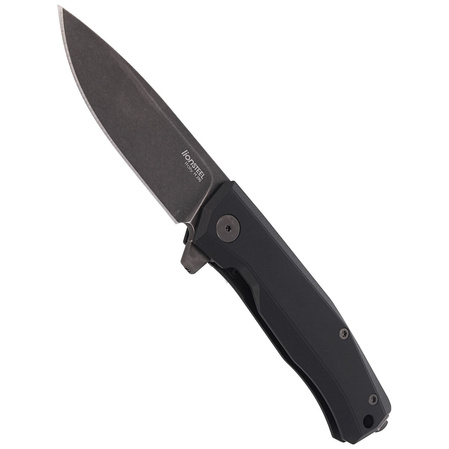 LionSteel Myto Knife Black Aluminum, PVD/Stonewashed M390 by Molletta (MT01A BB)