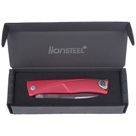 LionSteel Thrill Knife Red Aluminum, Satin M390 by Molletta (TL A RS)