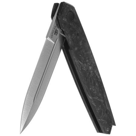 Fox Pacifico Knife Dark Matter Fat Carbon, Satin MagnaCut by Bob Terzuola (FX-ATC-OG02 MCF)