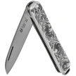 Fox Vulpis LE No 140/300 Pocket Knife Sterling Silver 925, Polished M390 (FX-VP130 AG)