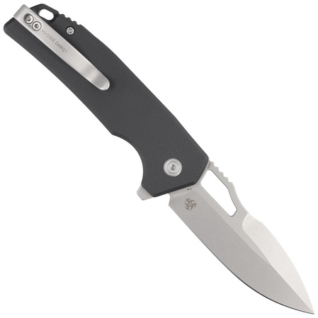 Kubey Knife RDF Black G10, Bead Blasted AUS-10 by HYDRA Design (KU316E)